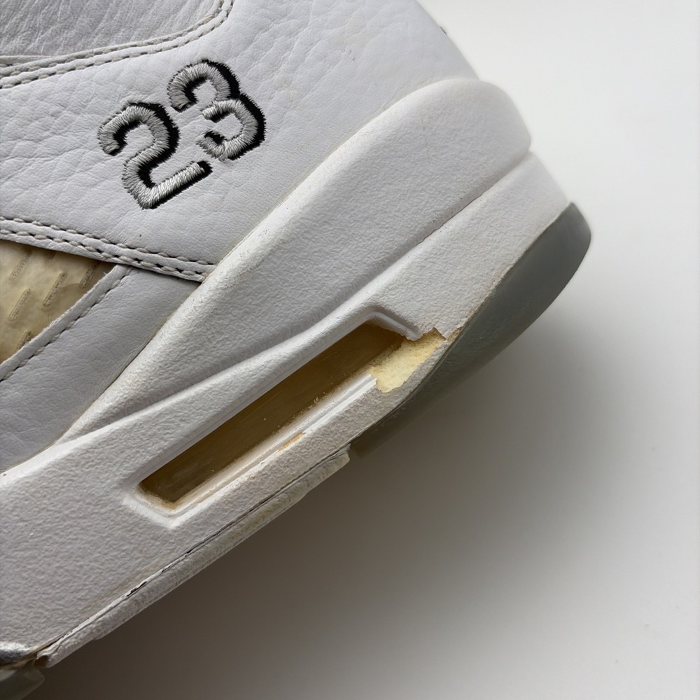 Size 12 - Air Jordan 5 Retro 2015 White Metallic*READ DESCRIPTION* - Picture 11 of 13